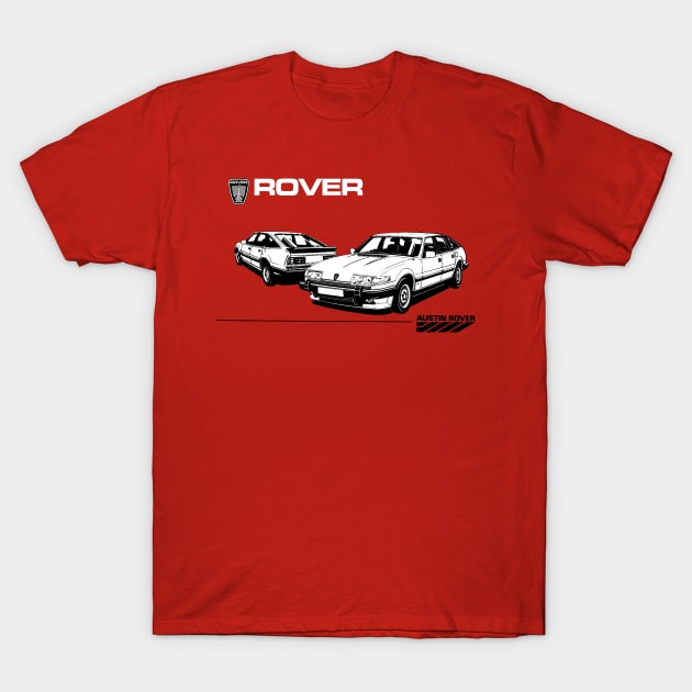 ROVER 3500 SD1 - owners handbook T-Shirt by Throwback Motors